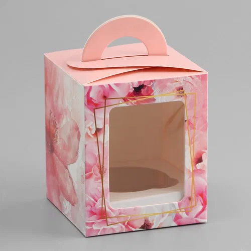 Коробка для 1 капкейка "С Любовью" 92х92х111 10716693