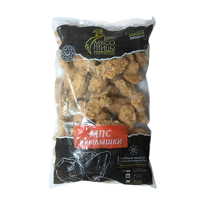 Крылья куриные острые в панировке 2,5кг/3 ИП Поляков