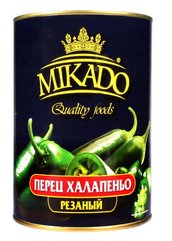 Перец Халапеньо резан. ЗЕЛЕНЫЙ ж/б 3100мл/4 MANESC