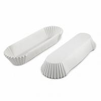 Капсула для эклеров белая 3*13 см 20шт