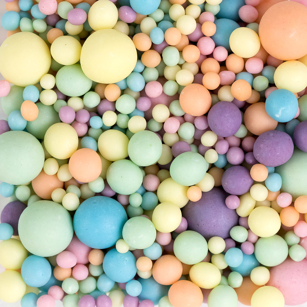 Посыпка МАТОВАЯ оранжевый/голубой/розовый/сиреневый/изумруд микс 100г №297М