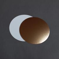 Подложка для торта  3.2мм d-300мм золото/белое круглая