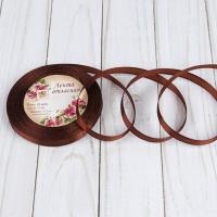 Лента атласная 10мм*25м шоколадный №31 1218205