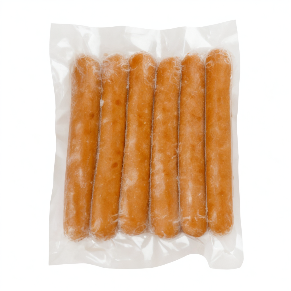 Сосиски для хот-дога из курицы, 20см*24мм, Дымов, 80гр*12шт/14