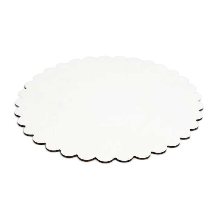 Подложка для торта деревянная ЛХДФ d-200мм РОМАШКА