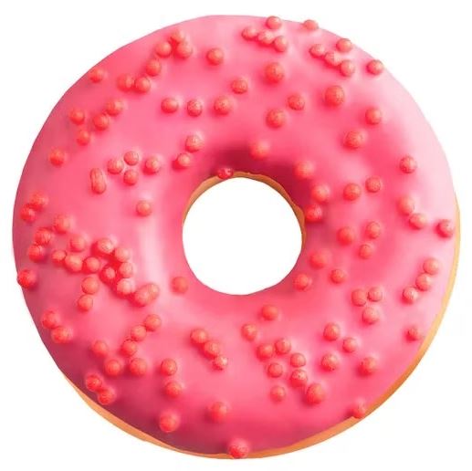 Донат глазир КЛУБНИЧНЫЙ ДЖЕМ с клубничной начинкой 68гр *12шт /1 КОРОБ ХлебПром