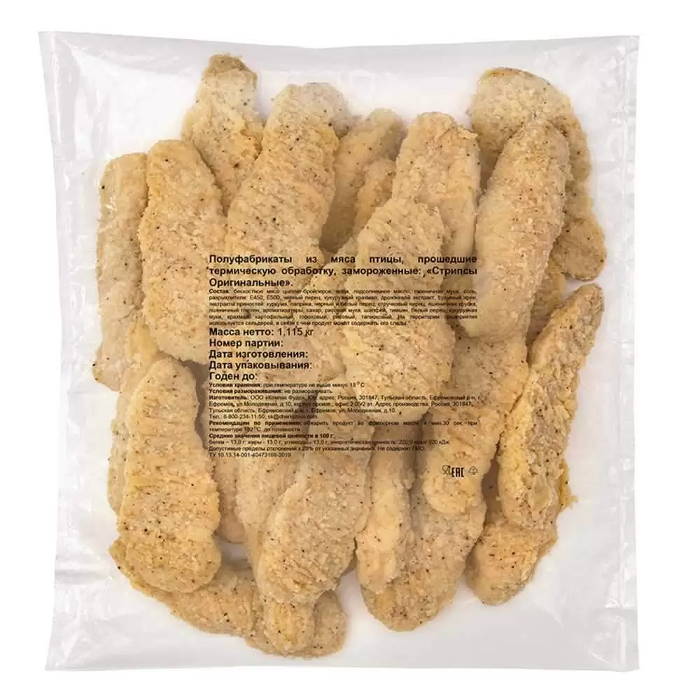 Стрипсы Оригинальные  1,115кг /15шт.кор.  10%