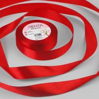 Лента атласная 25мм*25м красный №26 3019773