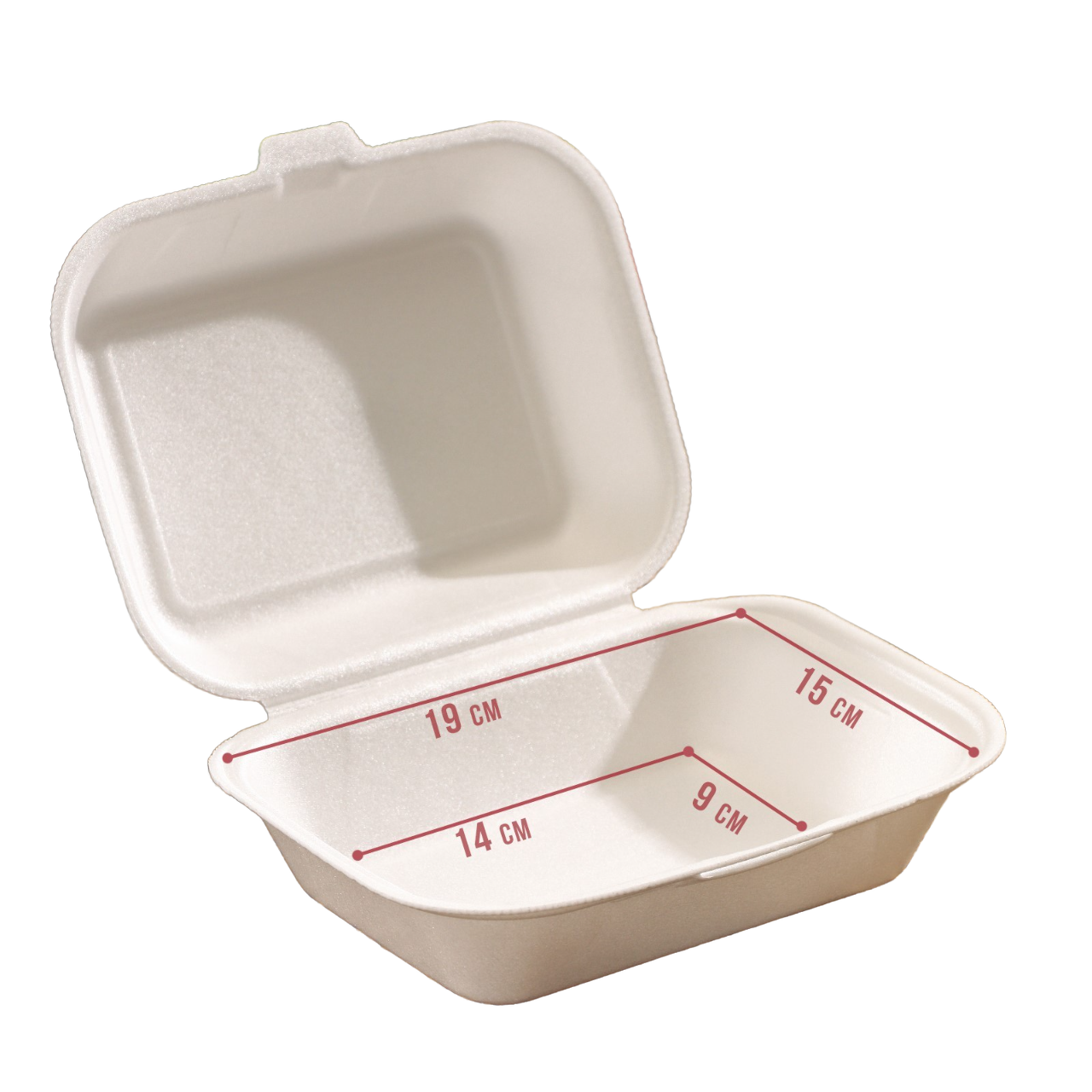 Коробка для бенто-тортов 190х150х70 белая, БЕЗ окна 9412482