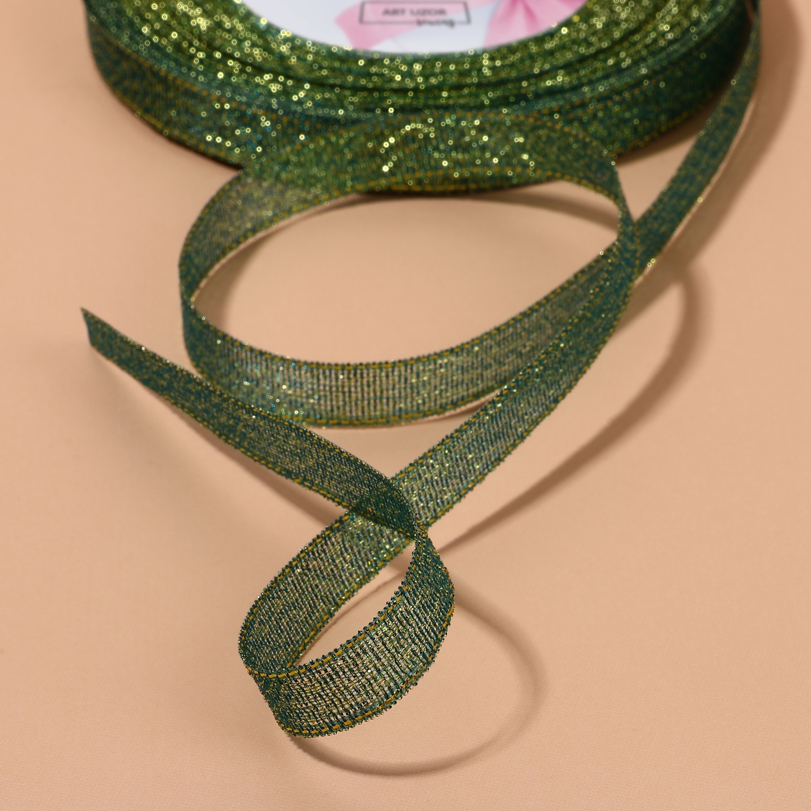 Лента ПАРЧОВАЯ 10мм*25м ЗЕЛЕНЫЙ 7863190