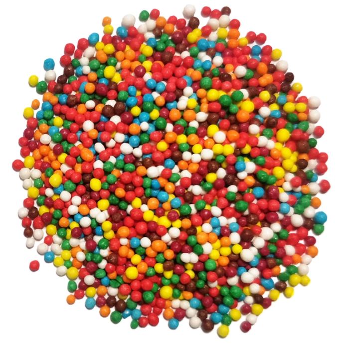 Посыпка рисовая шарики монпарель разноцвет 100гр