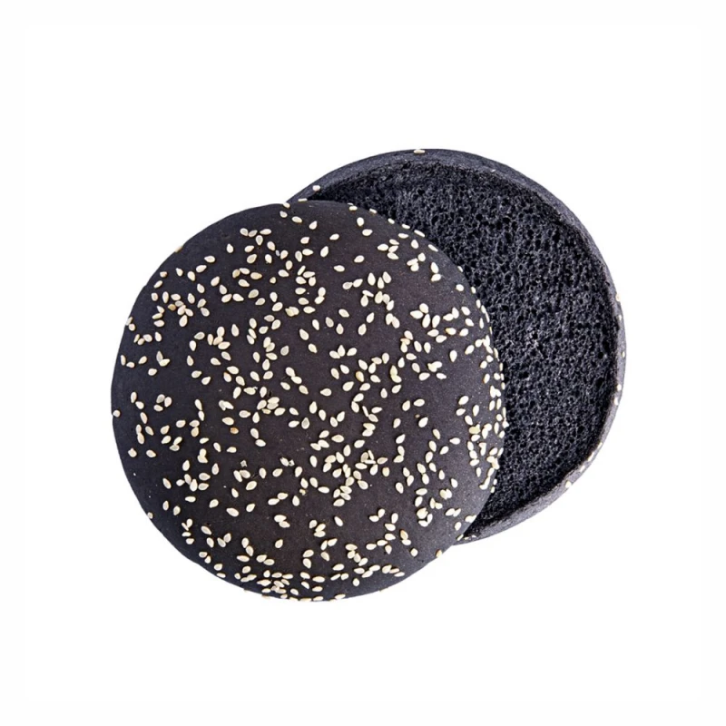 Булочка для гамбургера с кунж. 125мм ЧЕРНАЯ 89гр *24-36шт /80  КОРОБ 3249