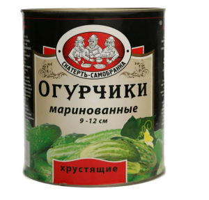 Огурцы марин. хрустящие ж/б 9-12см 3000 мл Скатерть-Самобранка