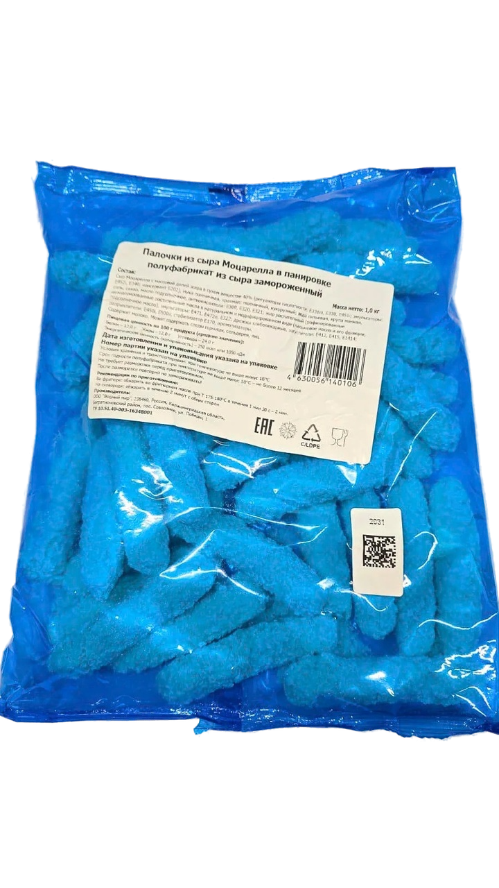 Сырные палочки 1кг /10 с/м