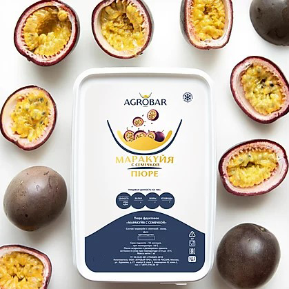 Пюре Маракуйя с СЕМЕЧКОЙ  с/м 250гр /12 Агробар