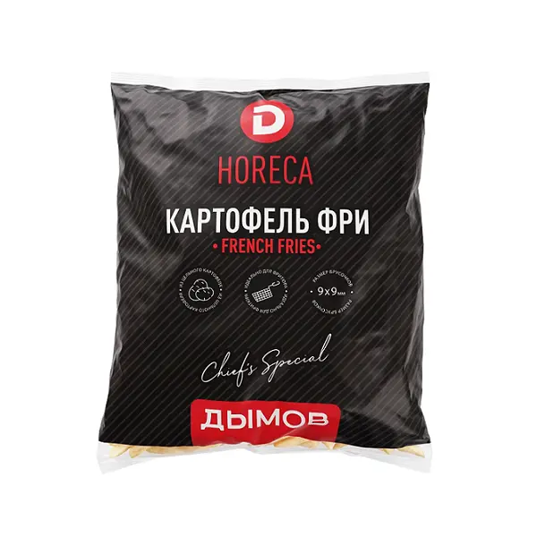 Картофель фри 9*9  2,5 кг /4  Дымов