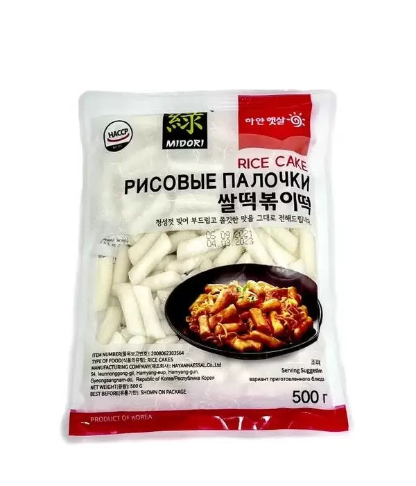 Палочки рисовые Токпокки, 500гр