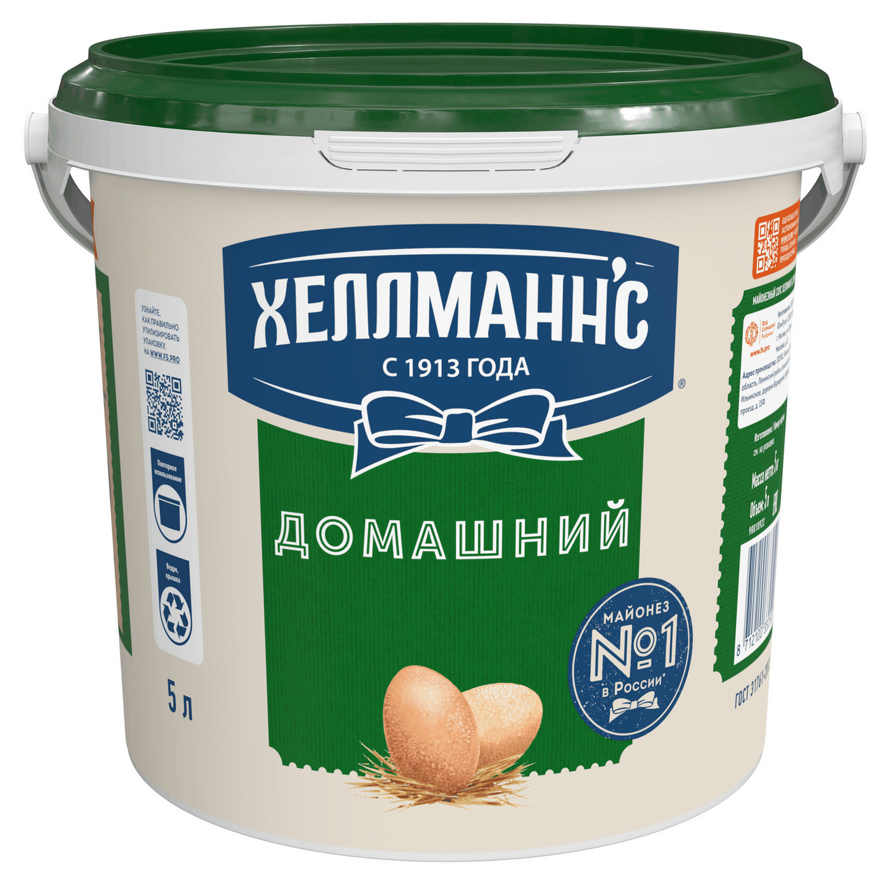 Майонез HELLMANNS Домашний 20% 5кг