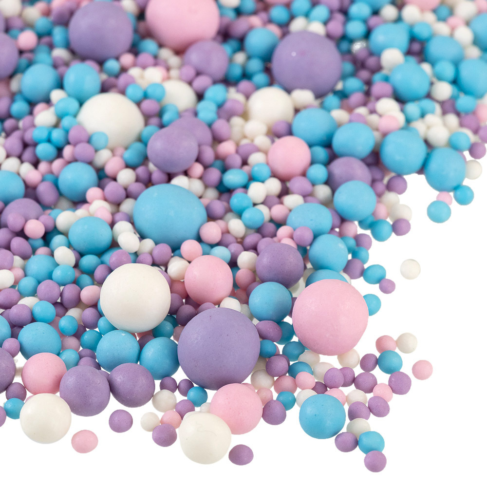 Посыпка МАТОВАЯ розовый/сиреневый/голубой/белоснежный микс 100г №087М