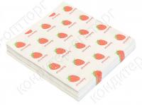 Бумага для бенто-тортов  "ЯГОДЫ" 18х18см, 10шт