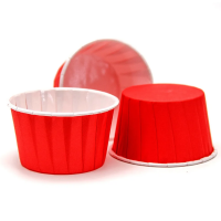 Форма бумажная Маффин красная 50х40мм 100шт