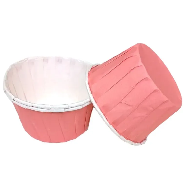 Форма бумажная Маффин розовая 50х40мм 100шт