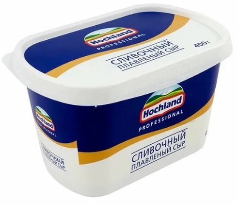 Сыр плавленый сливочный 400 гр. 55% /6 /152 /1134 /19к/8 Хохланд  790909