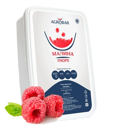 Пюре Малина  с/м 250гр /12 Агробар