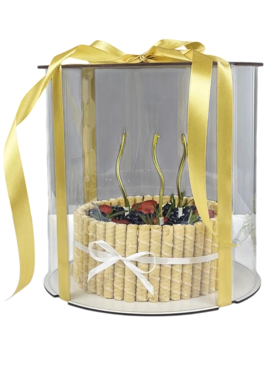 Коробка-ТУБУС для торта 200х200х200