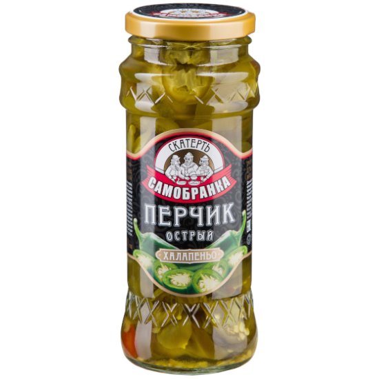 Перец Халапеньо острый ЗЕЛЕНЫЙ ст/б 370мл Скатерть-Самобранка