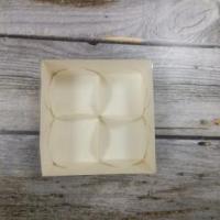 Коробка для моти на 4 шт 120*120*55 белая 