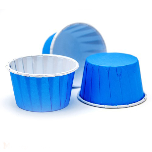 Форма бумажная Маффин голубая 50х40мм 100шт