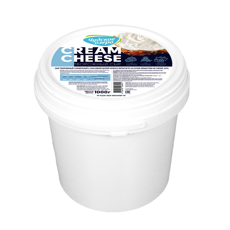  Сыр творожный 60% 1кг /6 Чудское озеро
