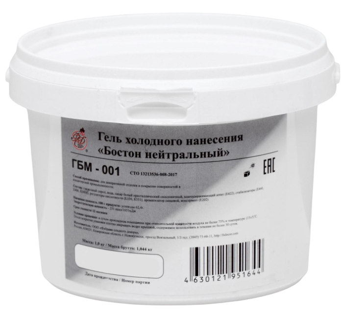Гель холодного нанесения Бостон нейтральный 1кг