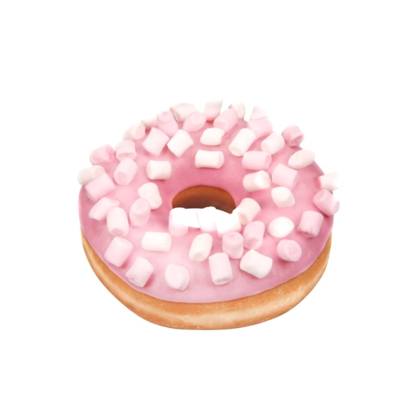 Донат глазир с посыпкой МАРШМЕЛЛОУ 58гр *12шт /1 КОРОБ ХлебПром