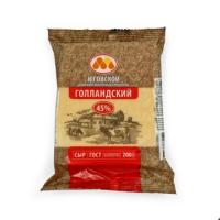 Сыр Голландский 45% 200гр/10 Юговской 