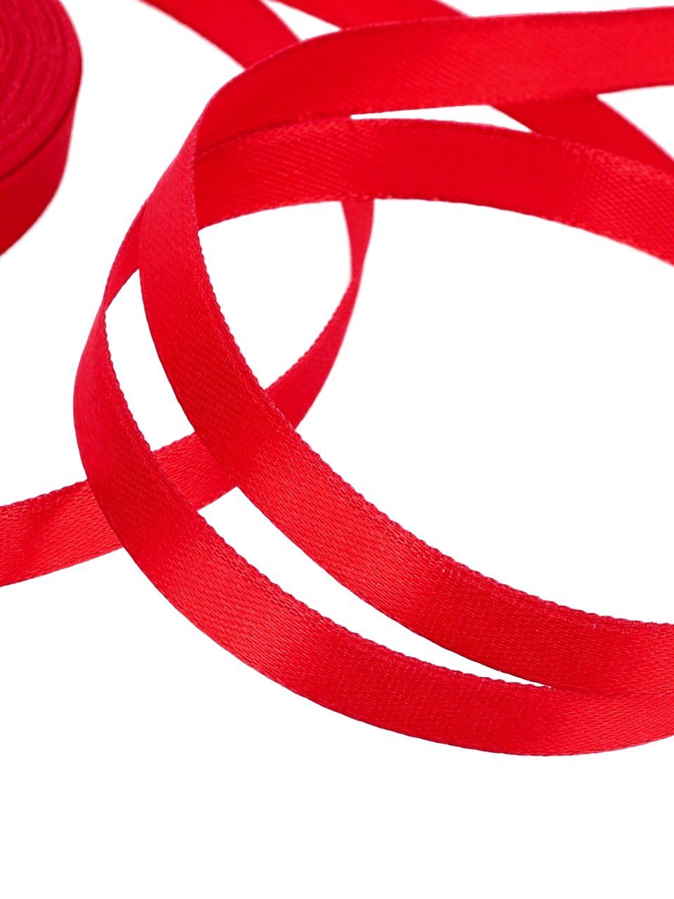 Лента атласная 10мм*25м красный №26 1218213
