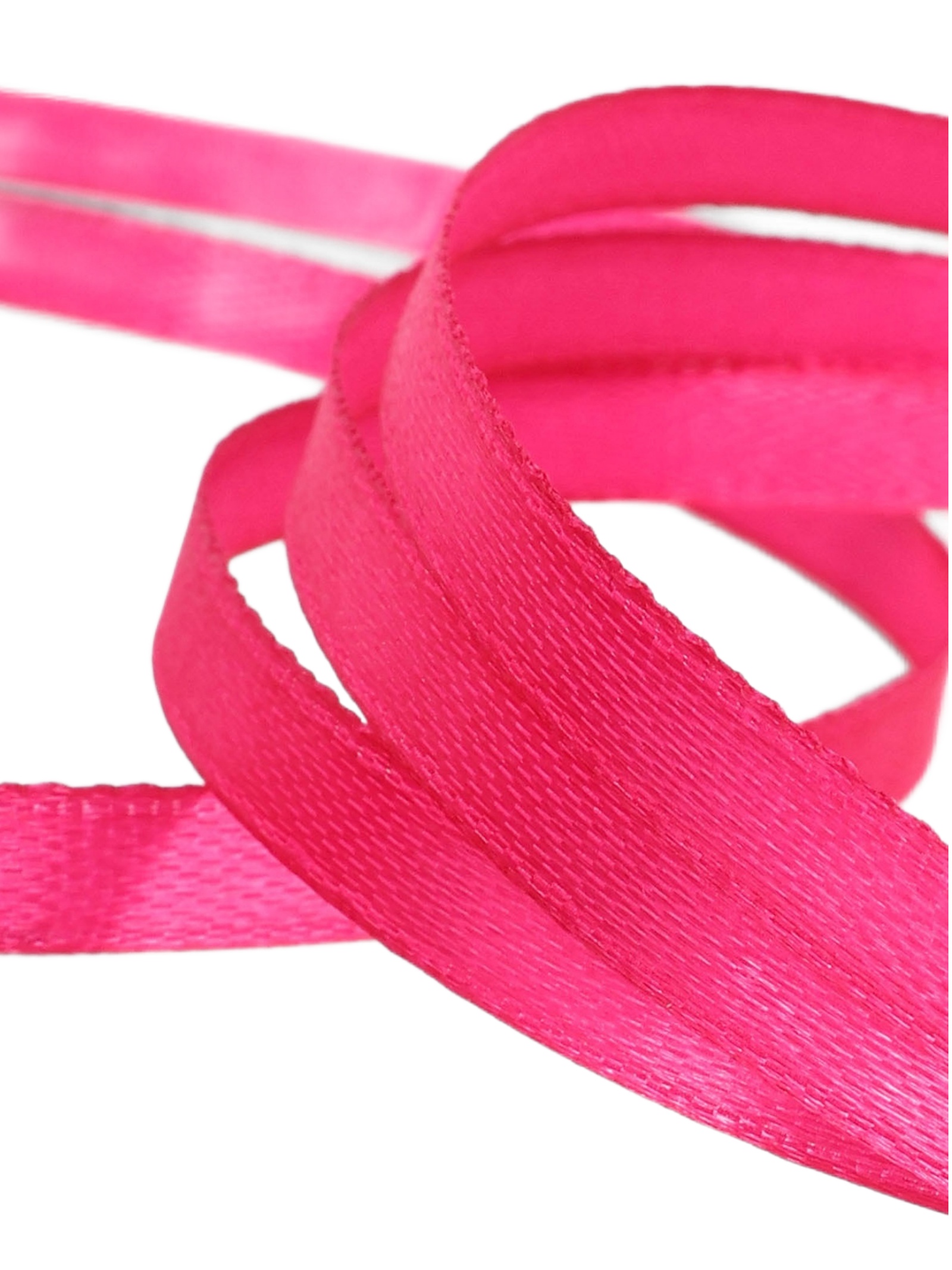 Лента атласная 6мм*25м ярко розовый №28 1218064