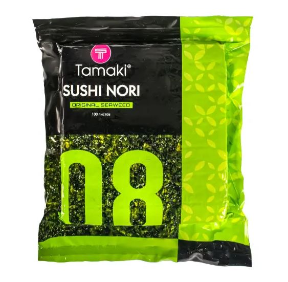 Водоросли Яки Нори Золотые 100л /50 ТАМАКИ № 08 Китай