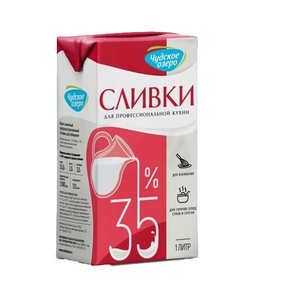 Сливки 35% 1л/12 Чудское озеро