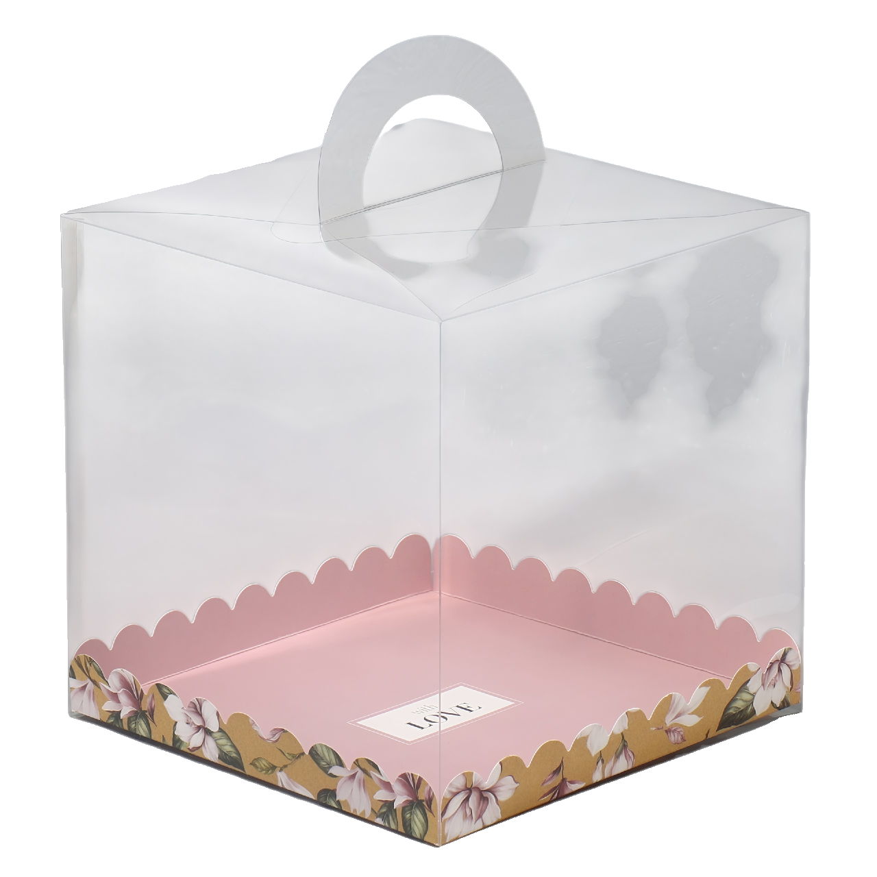 Коробка для торта 200х200х200 С ЛЮБОВЬЮ 9302479