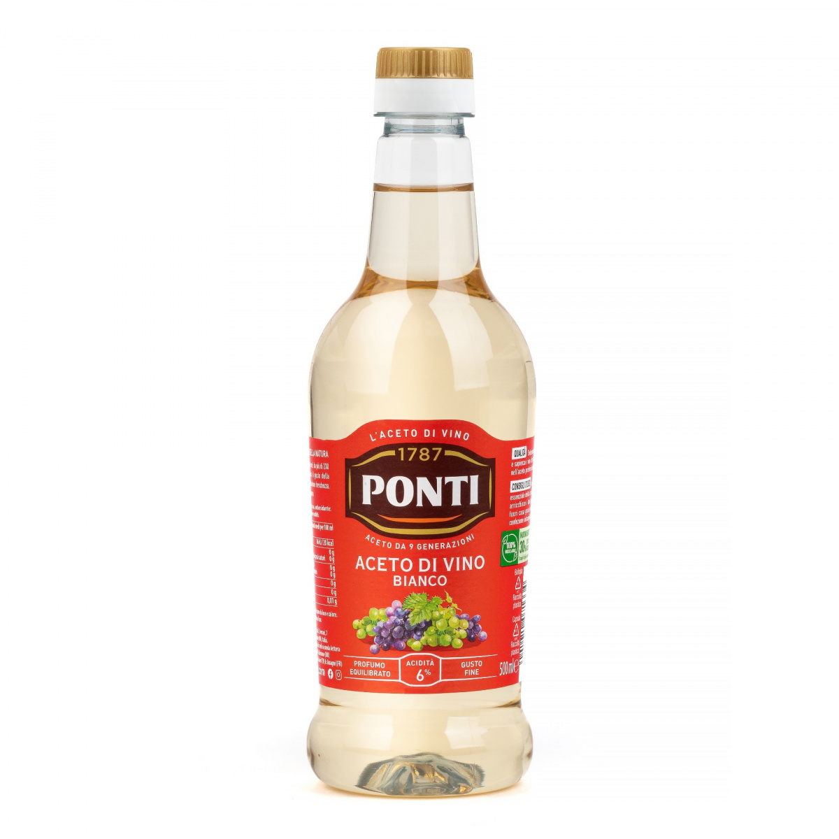 Уксус винный белый 0,5 л Ponti