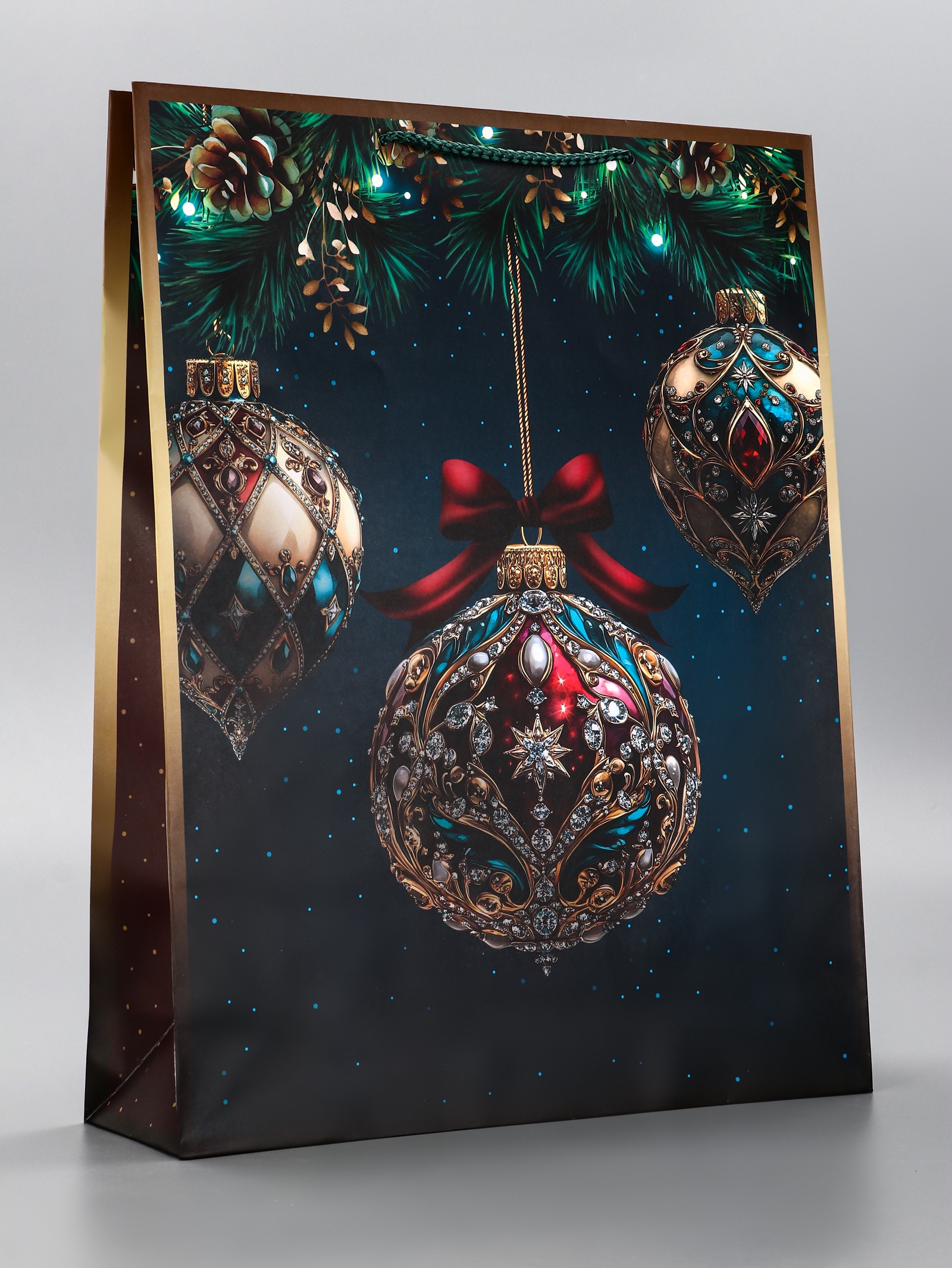 Пакет НОВОГОДНИЙ "Новогодний шар" 33х10х42,5см 10911833