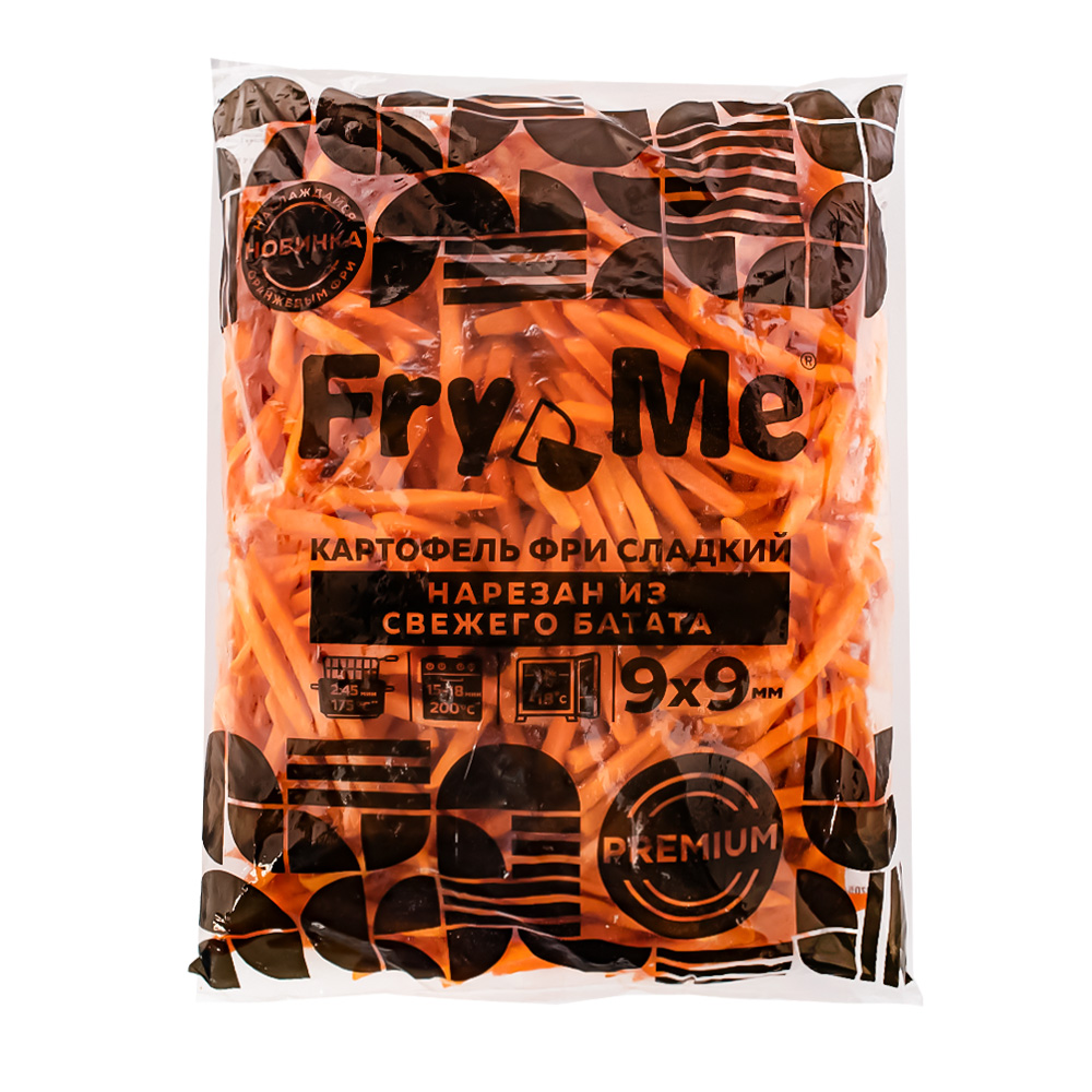 Картофель БАТАТ фри сладкий с панировкой 2,5кг /5 Fry Me