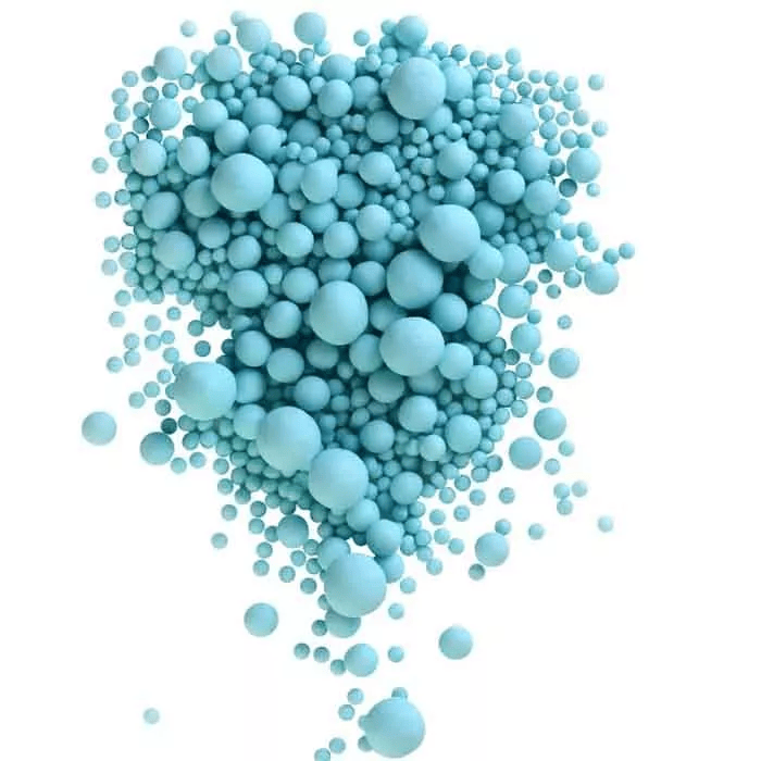 Посыпка матовая Голубая микс 100г №281М