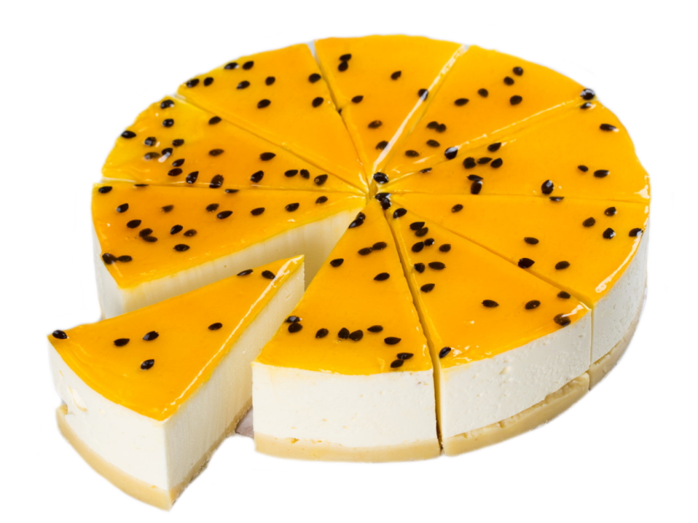 Чизкейк МАНГО-МАРАКУЙЯ 1,2кг /4 12 порций 22%