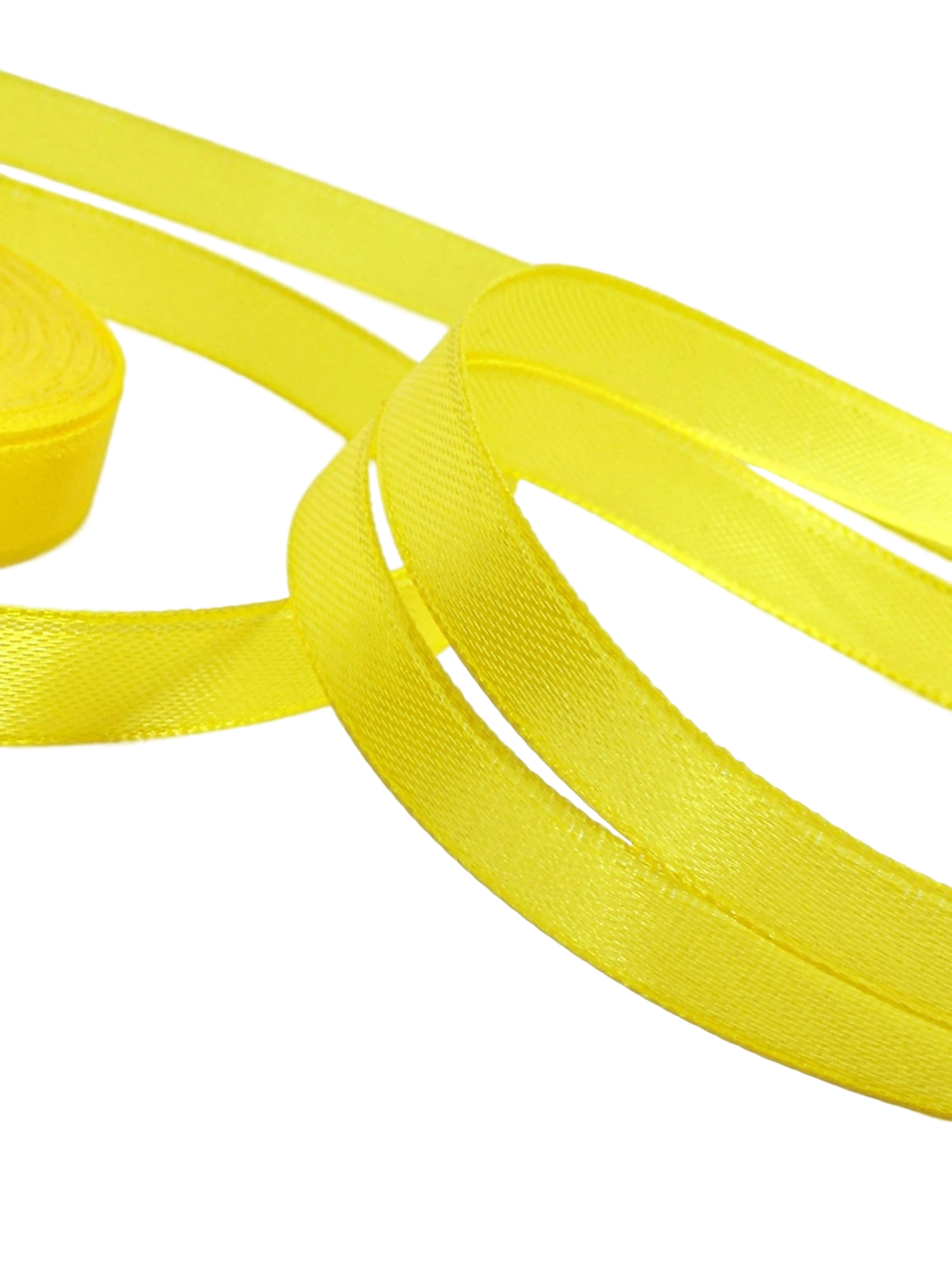 Лента атласная 6мм*25м ярко желтый №15 1218162
