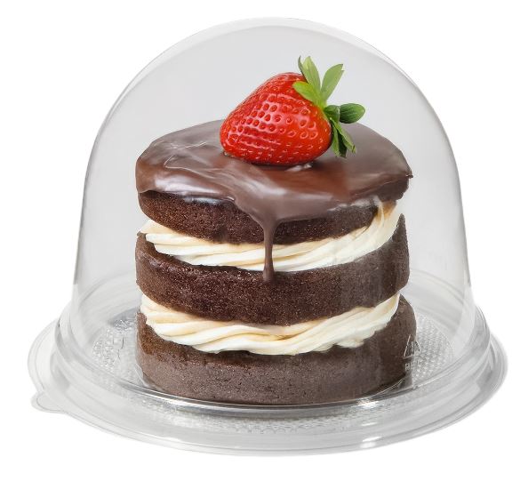 Контейнер для десерта 110х82 КУПОЛ (пластик)