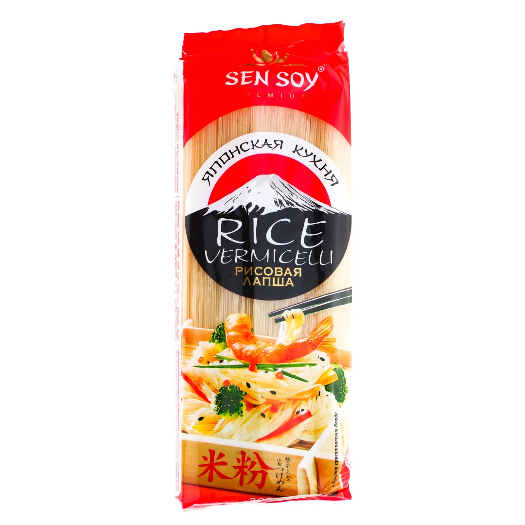Лапша рисовая 300гр/24 Сен Сой СТОП