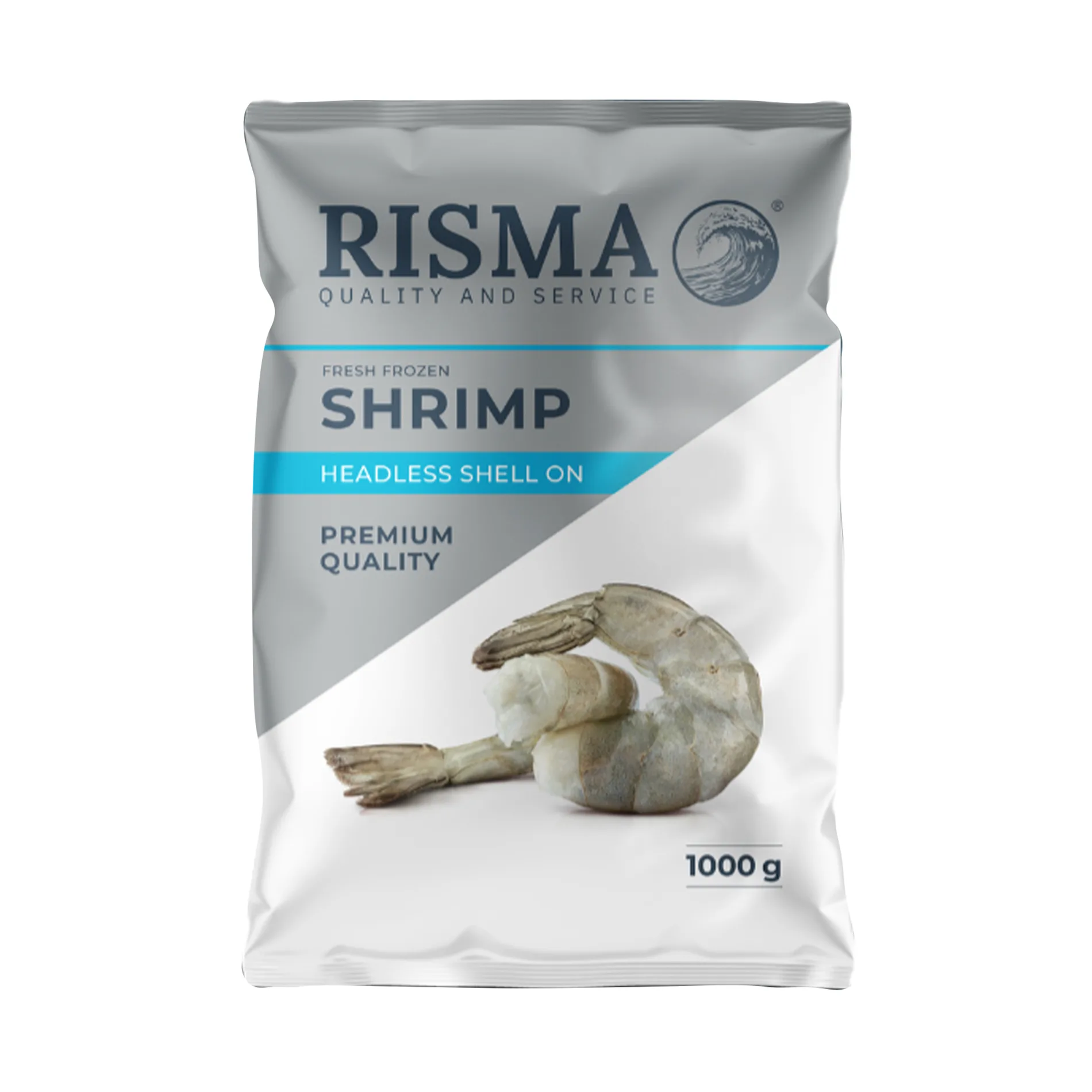 Креветки тигровые 16/20 в панцире б/г с/м 7%  Индия 1 кг /10  РИСМА